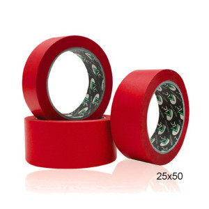 Nastro adesivo crespato 50x50mt rosso