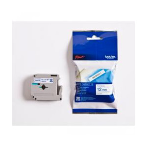 Nastro Brother 12mm x 8mt blu su bianco