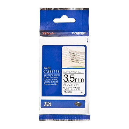 Nastro Brother 3,5mm nero su bianco