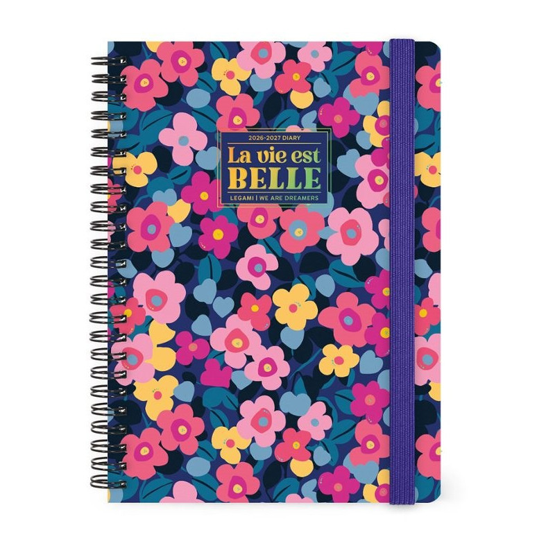 Agenda 16 mesi 2027 spiralata- Flowers - Legami