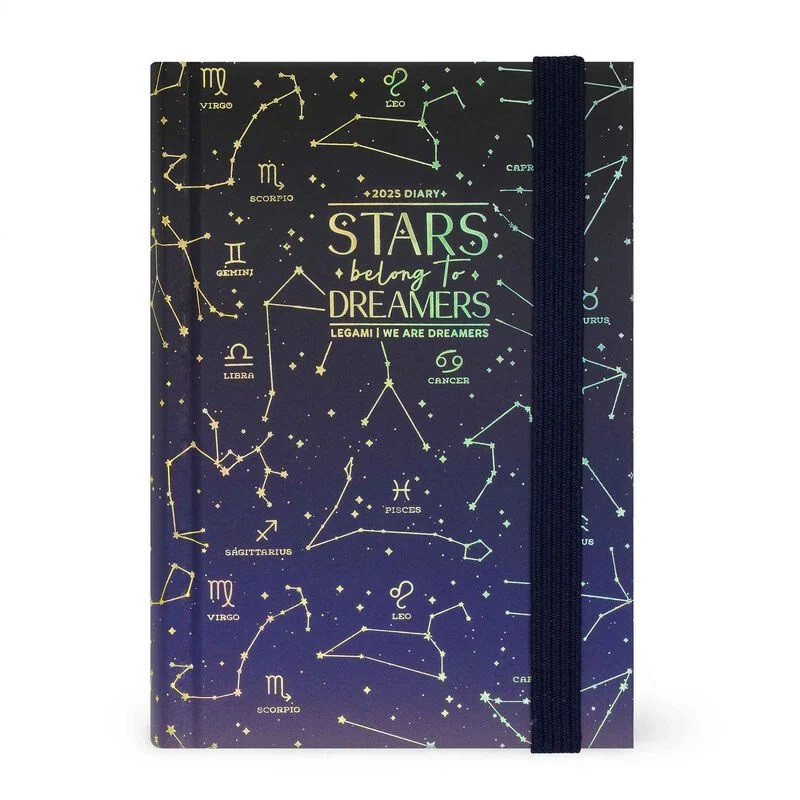 Agenda giornaliera 2025 Mini Legami 12 Mesi - - Small Photo Daily Diary - Stars