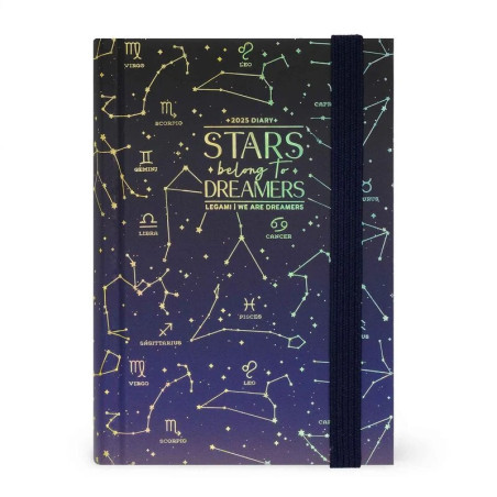 Agenda giornaliera 2025 Mini Legami 12 Mesi - - Small Photo Daily Diary - Stars