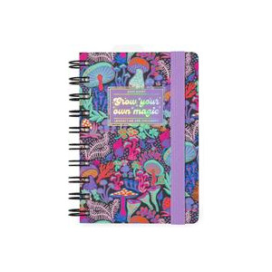 Agenda giornaliera 2025 spiralata Legami 12 Mesi - Small Daily Spiral Bound Diary - Mushroom