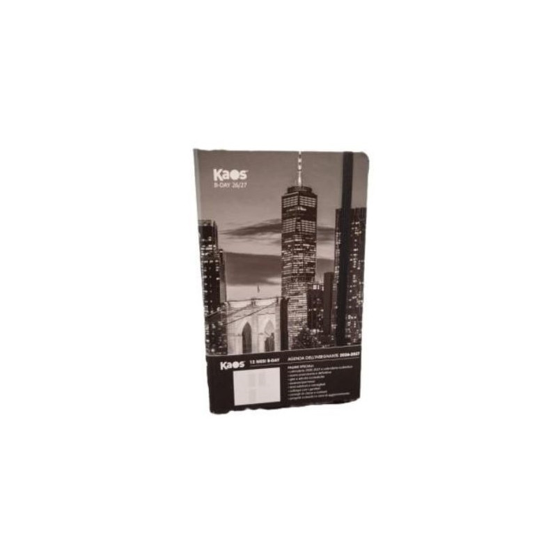 AGENDA INSEGNANTI 2027 BIDAY 12 MESI 13X21 CM New York KAOS