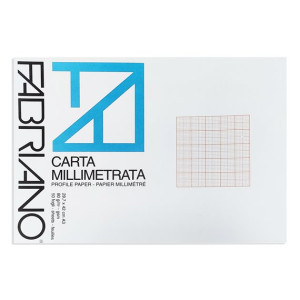 Blocco carta millimetrata Fabriano A3 50fg