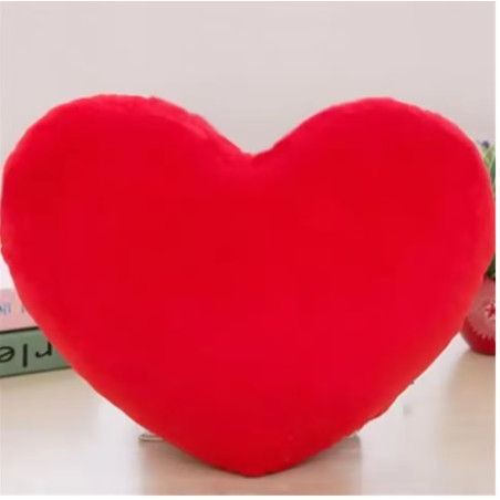 Cuscino Cuore stoffa 15cm rosso