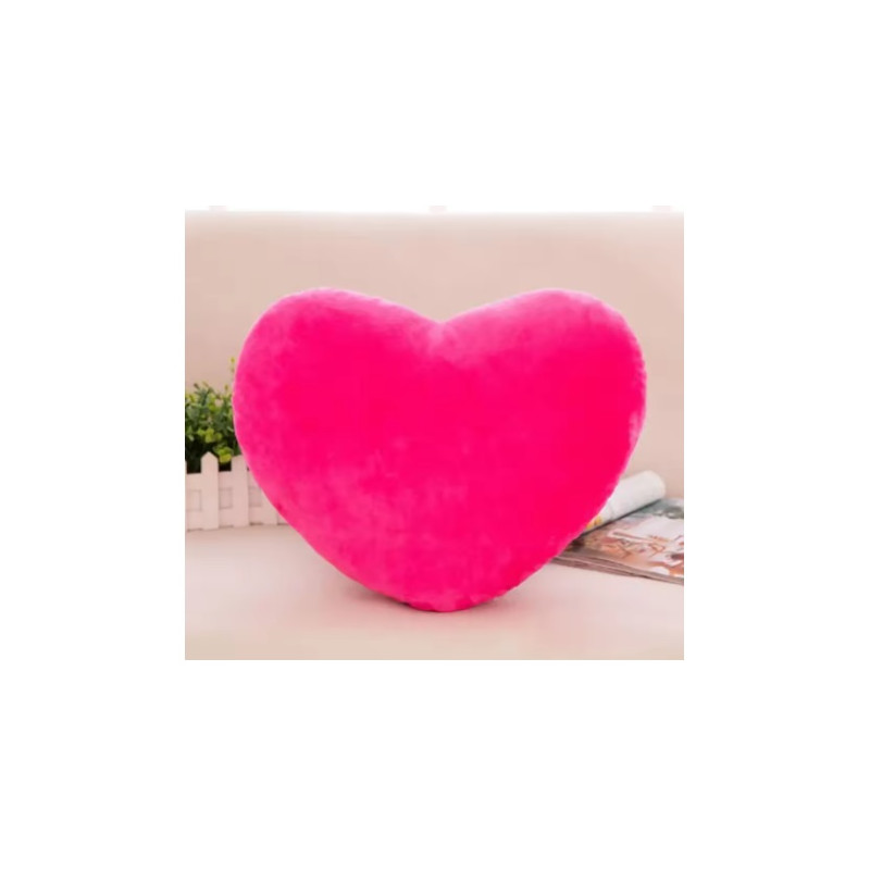 Cuscino Cuore stoffa 20cm rosa
