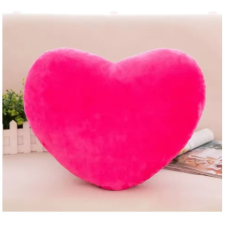 Cuscino Cuore stoffa 20cm rosa