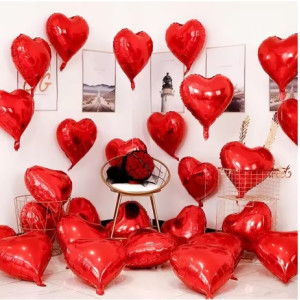 Palloncini Cuore 25cm gonfiabili blister 10pz