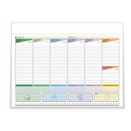 Planning agenda da tavolo non datato 30x20