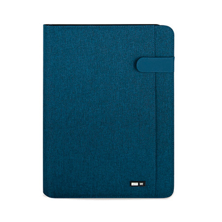 Porta blocco A4 tessuto blu