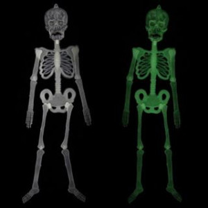 Scheletro Halloween fluorescente
